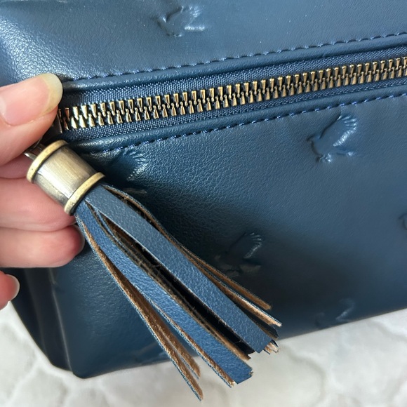 Harry Potter Ravenclaw Crest Embossed Faux Leather Mini Backpack Bioworld EUC - Picture 3 of 10